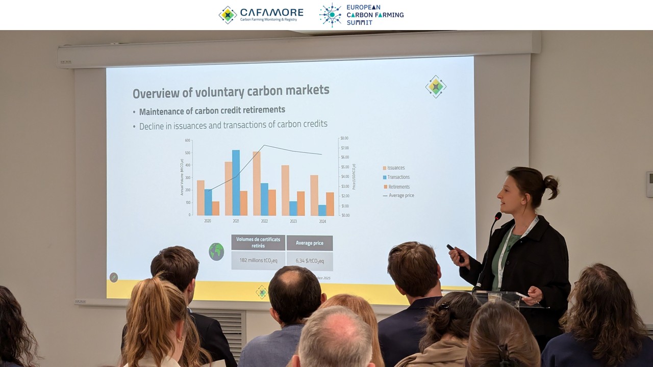 Session D4: Bridging Finance Streams for the Agricultural Transition: Co-Claiming of Carbon Benefits and Complementarity Between Carbon and Biodiversity Approaches in Agricultural Value Chains, with Edouard Lanckriet, Romane Jubera, Clothilde Tronquet and Aaron Scheid.